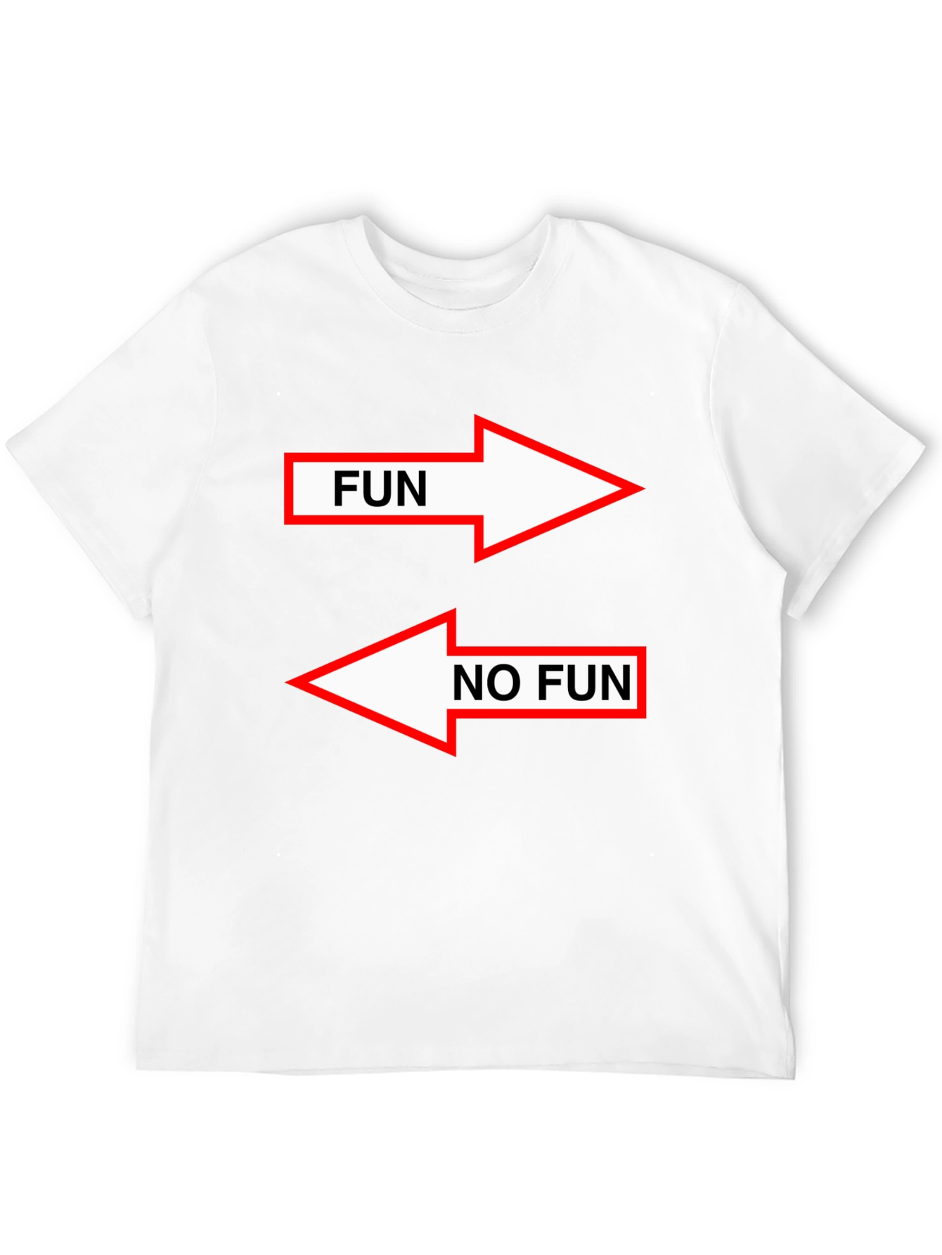 Fun/No Fun Arrow Graphic Tee - Black