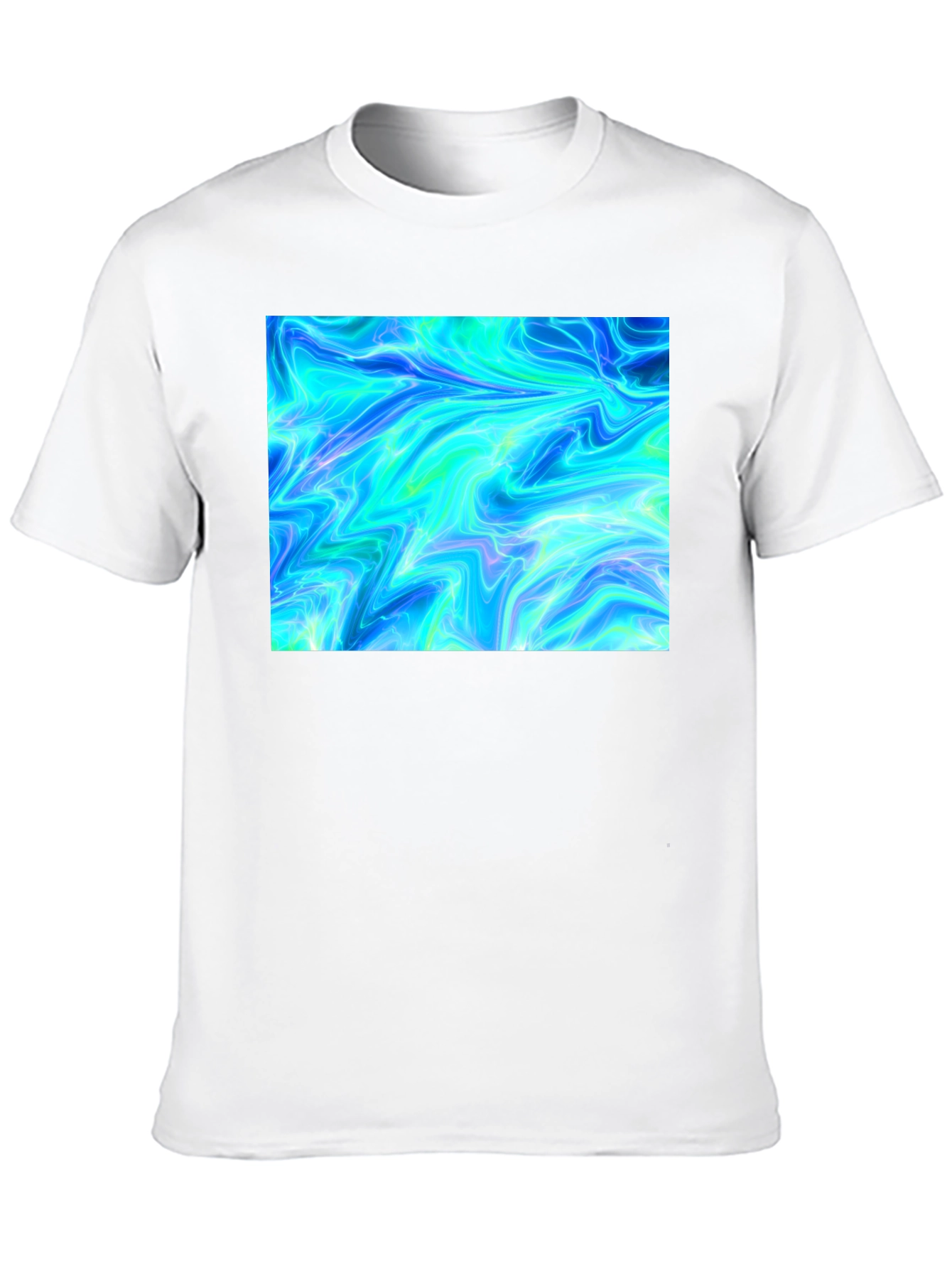 Electric Blue Graphic Tee - Unique Design