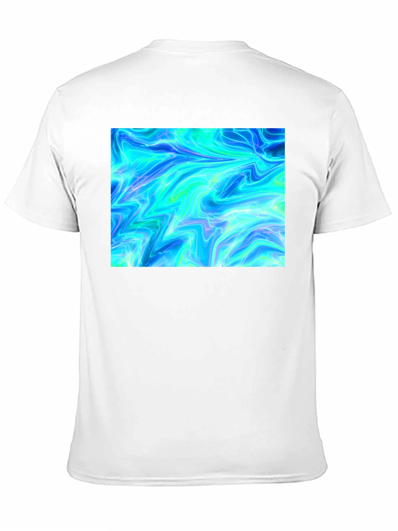 Electric Blue Graphic Tee - Unique Design