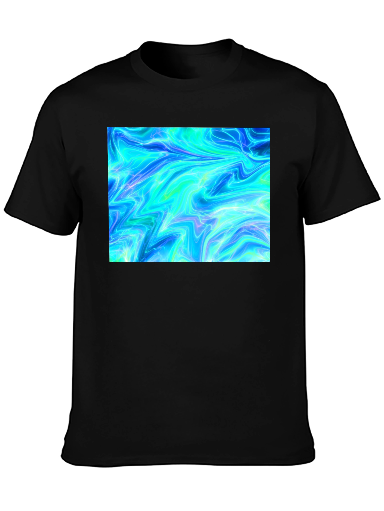 Electric Blue Graphic Tee - Unique Design