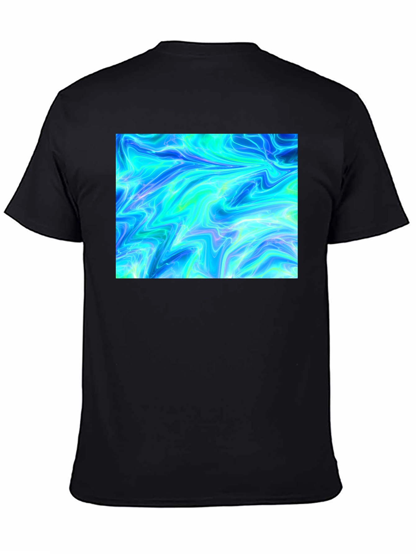 Electric Blue Graphic Tee - Unique Design