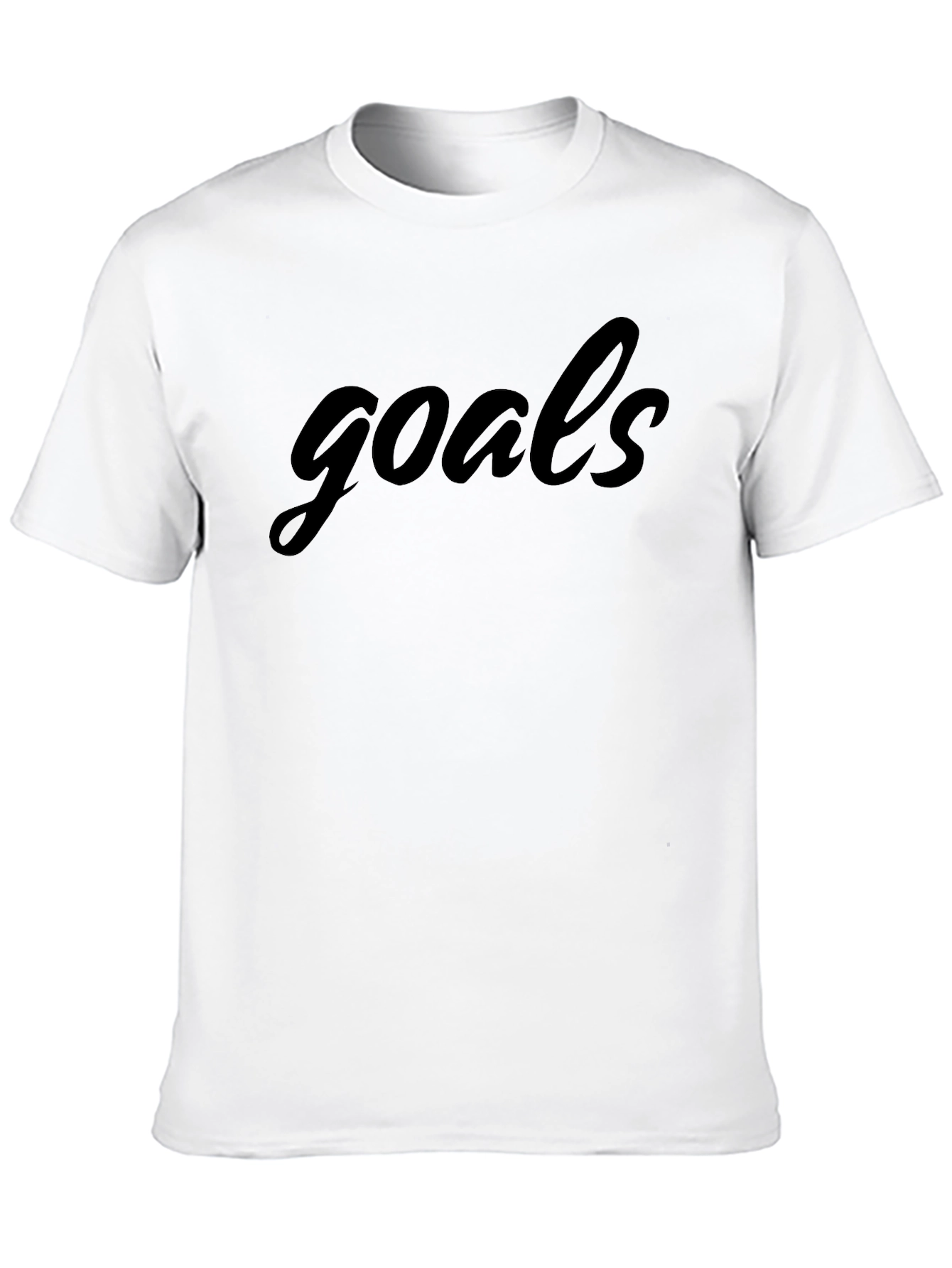 Goals Graphic Tee - Stylish Black T-Shirt