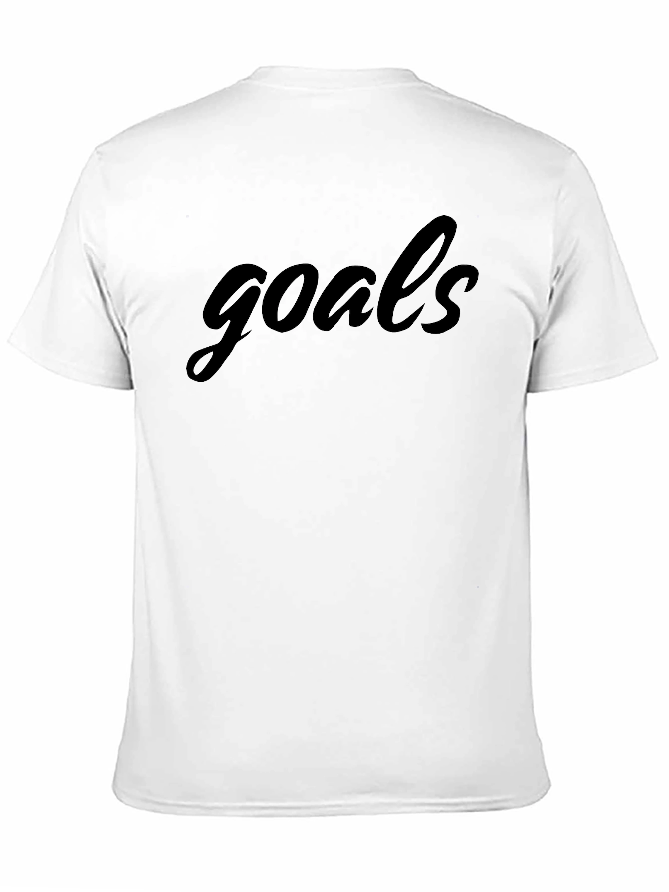 Goals Graphic Tee - Stylish Black T-Shirt