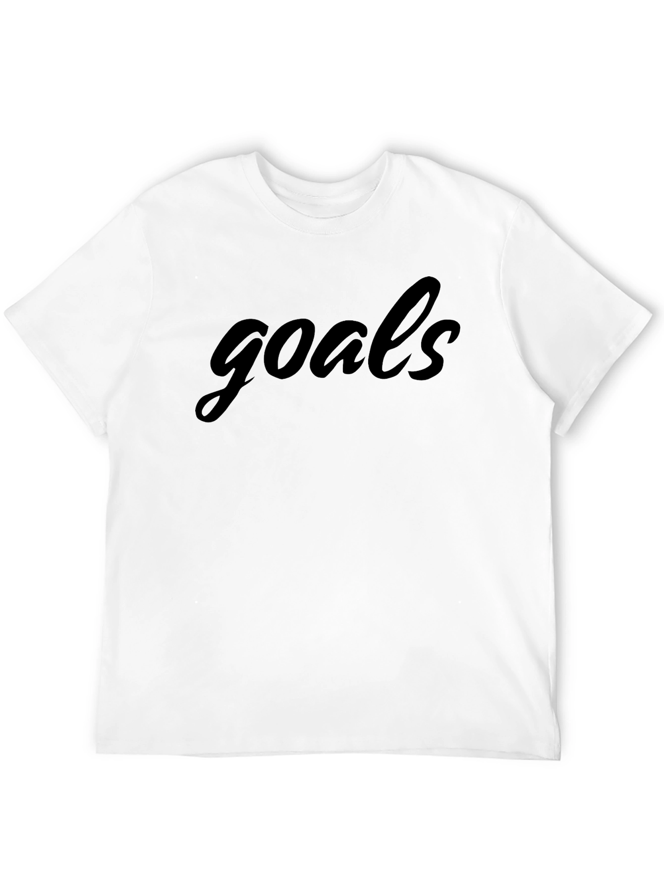 Goals Graphic Tee - Stylish Black T-Shirt