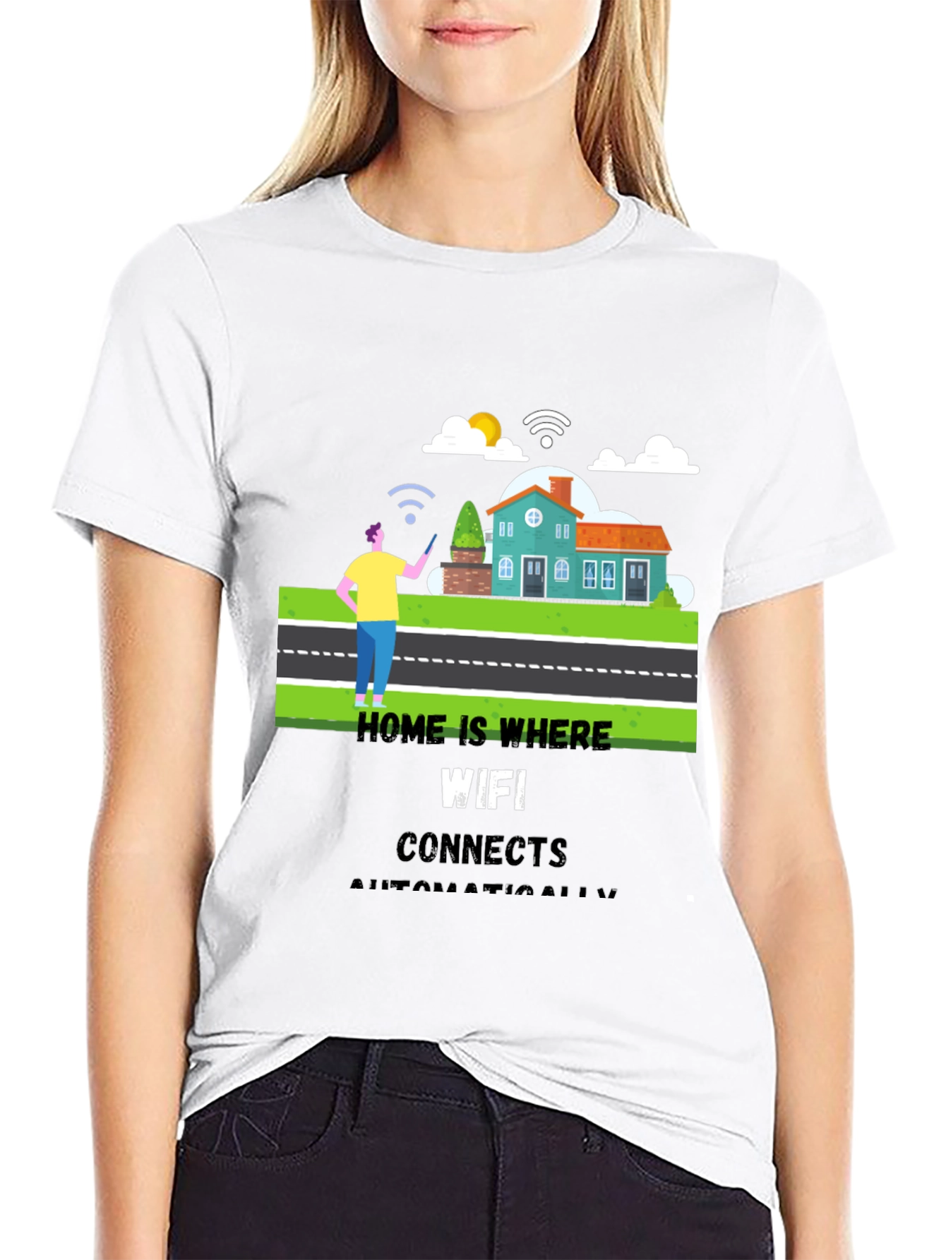 Home WiFi T-Shirt - Connect Automatically!