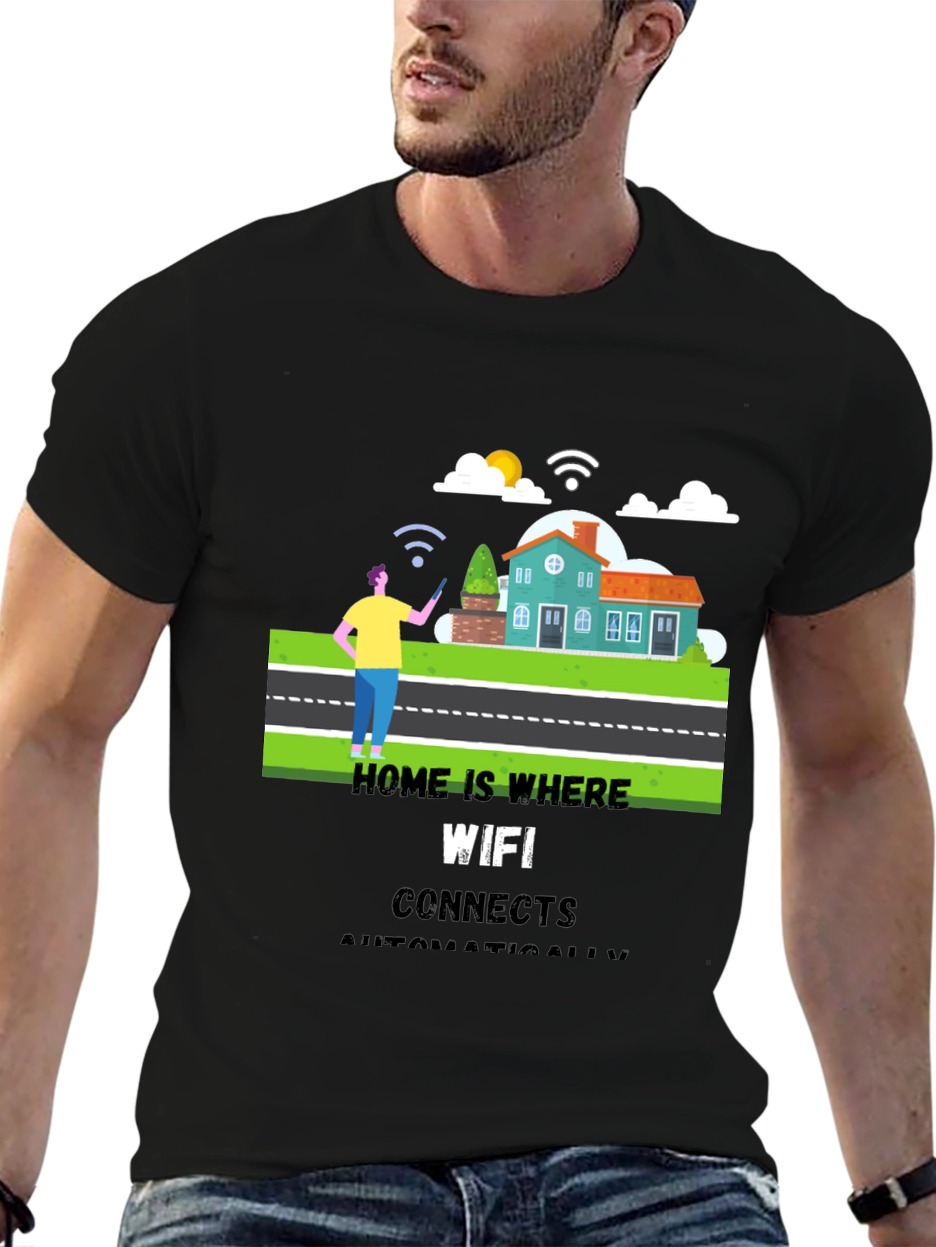 Home WiFi T-Shirt - Connect Automatically!