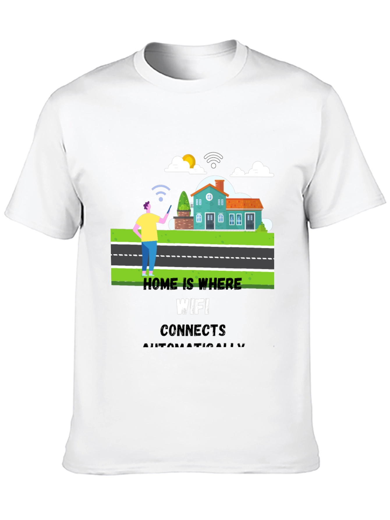 Home WiFi T-Shirt - Connect Automatically!