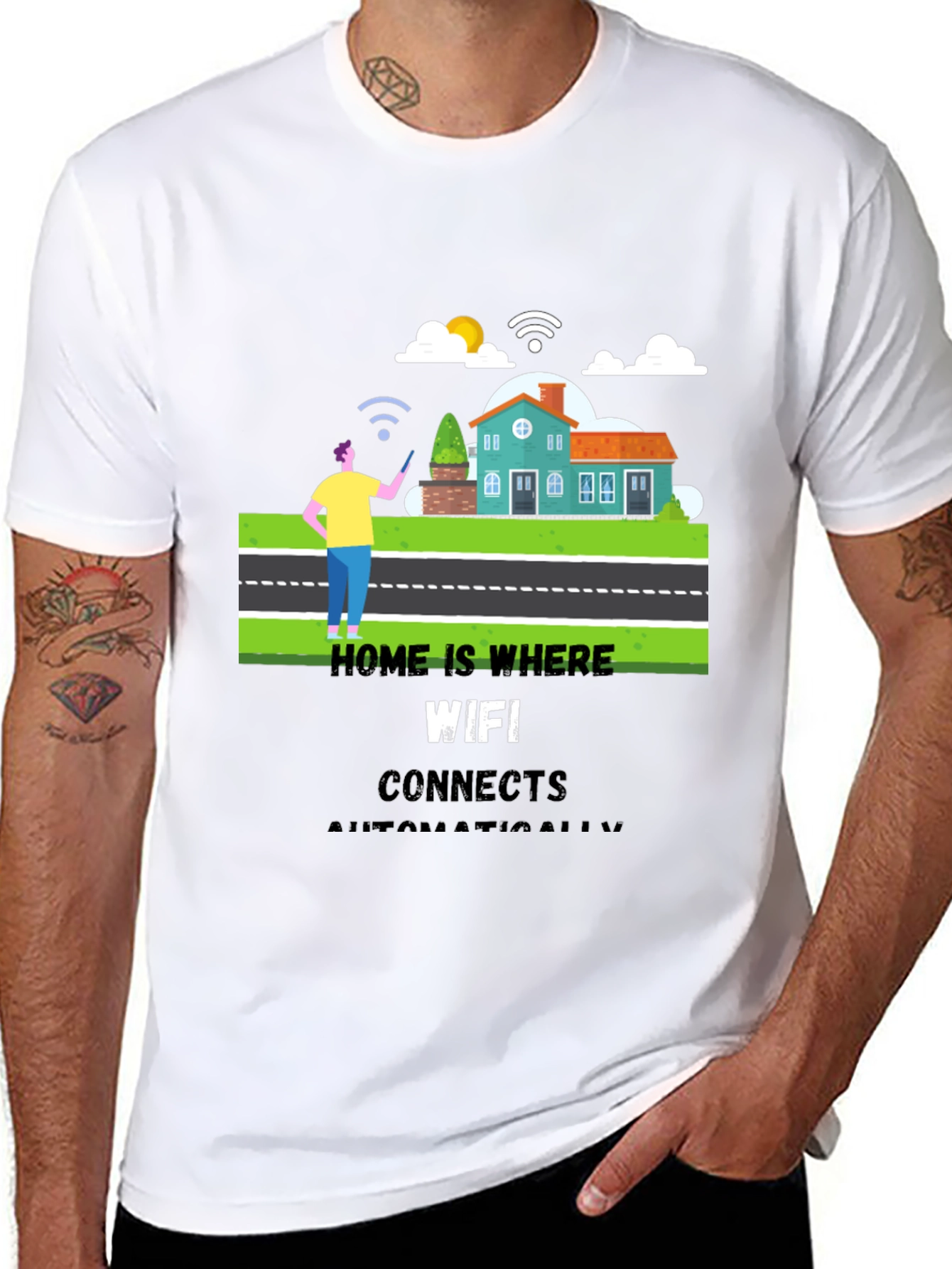 Home WiFi T-Shirt - Connect Automatically!