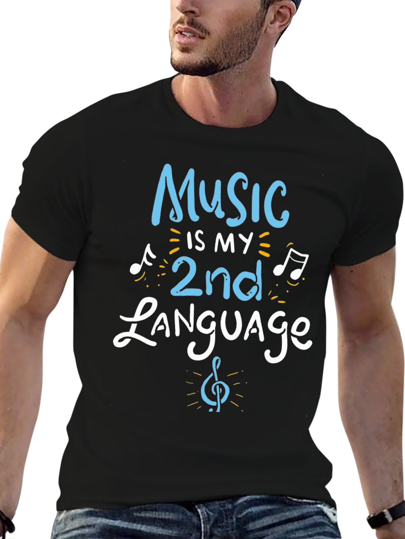 Music is My 2nd Language Graphic Tee