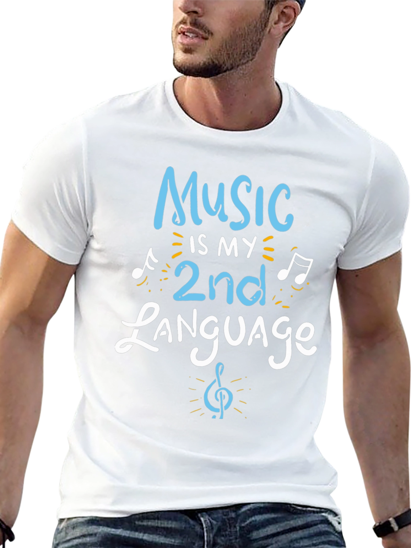 Music is My 2nd Language Graphic Tee
