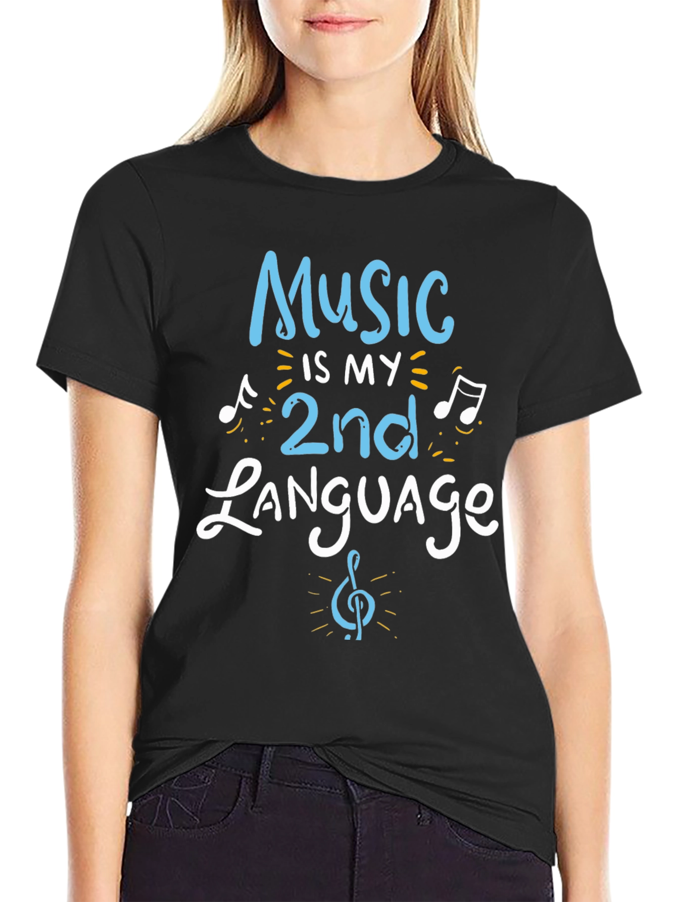 Music is My 2nd Language Graphic Tee