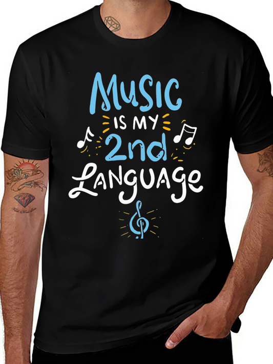 Music is My 2nd Language Graphic Tee