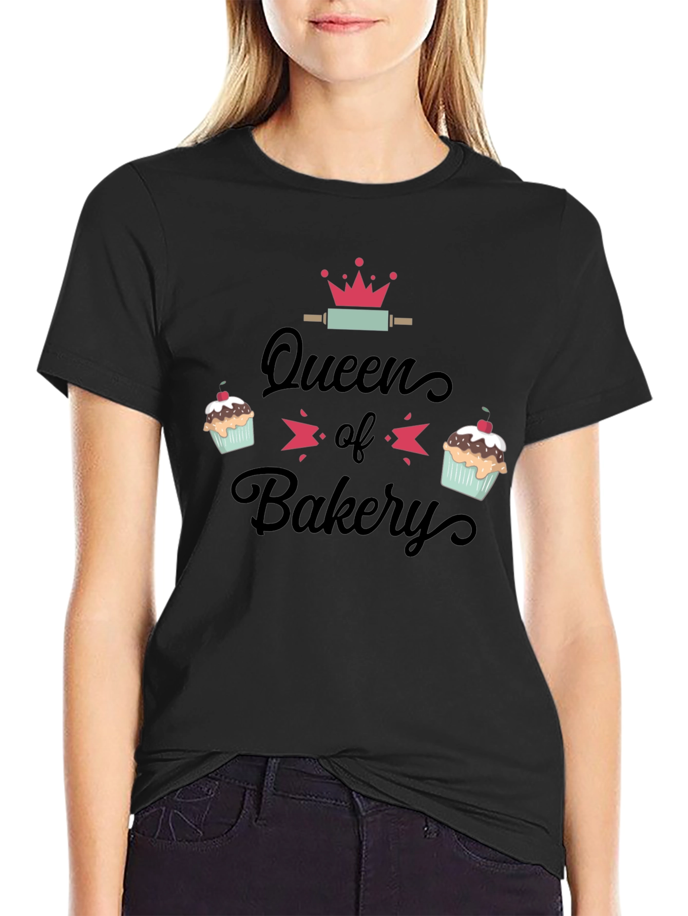 Queen of Bakery T-Shirt - Baking Enthusiast Gift