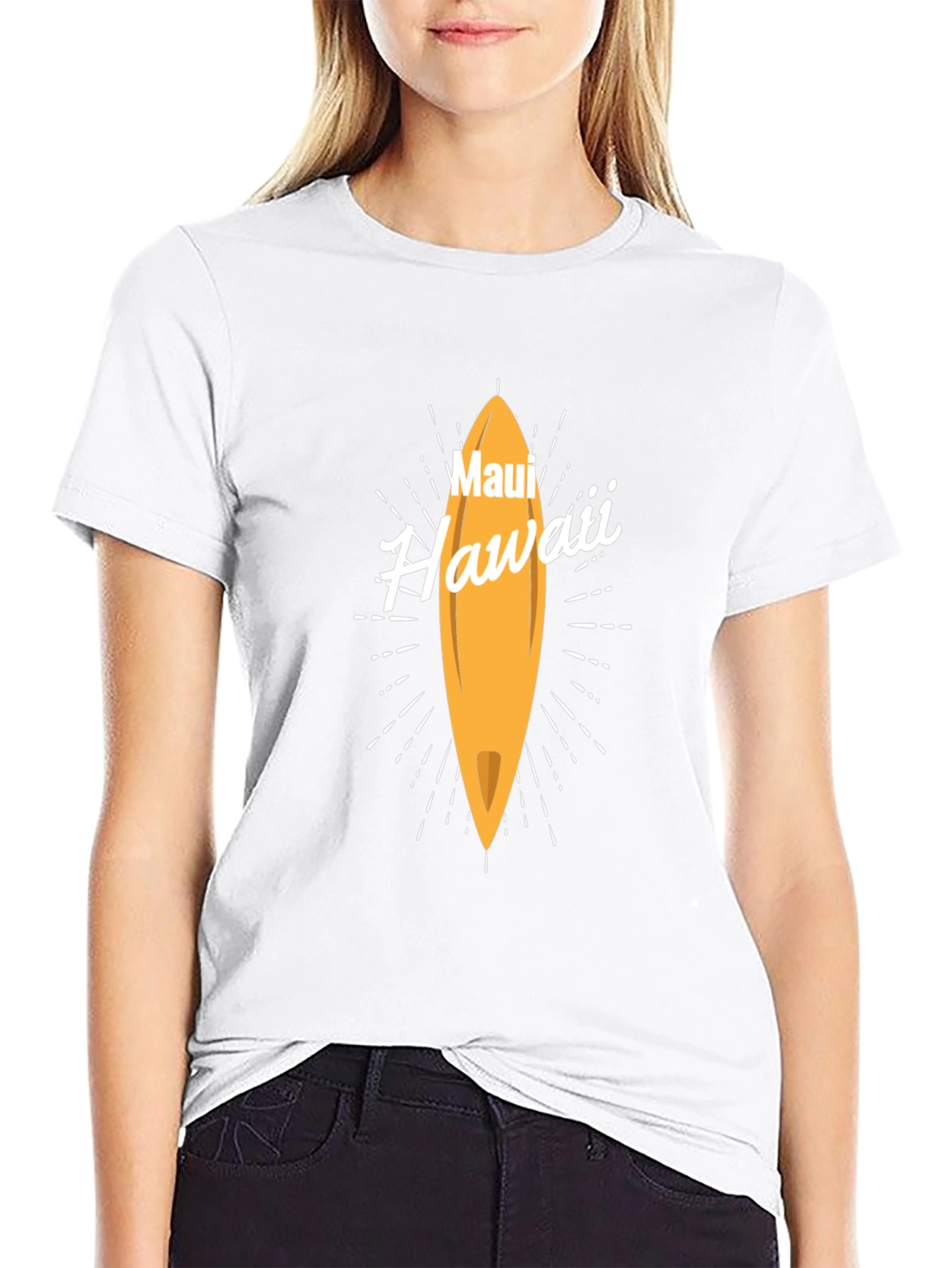 Maui Hawaii Surfboard T-Shirt | Casual Graphic Tee