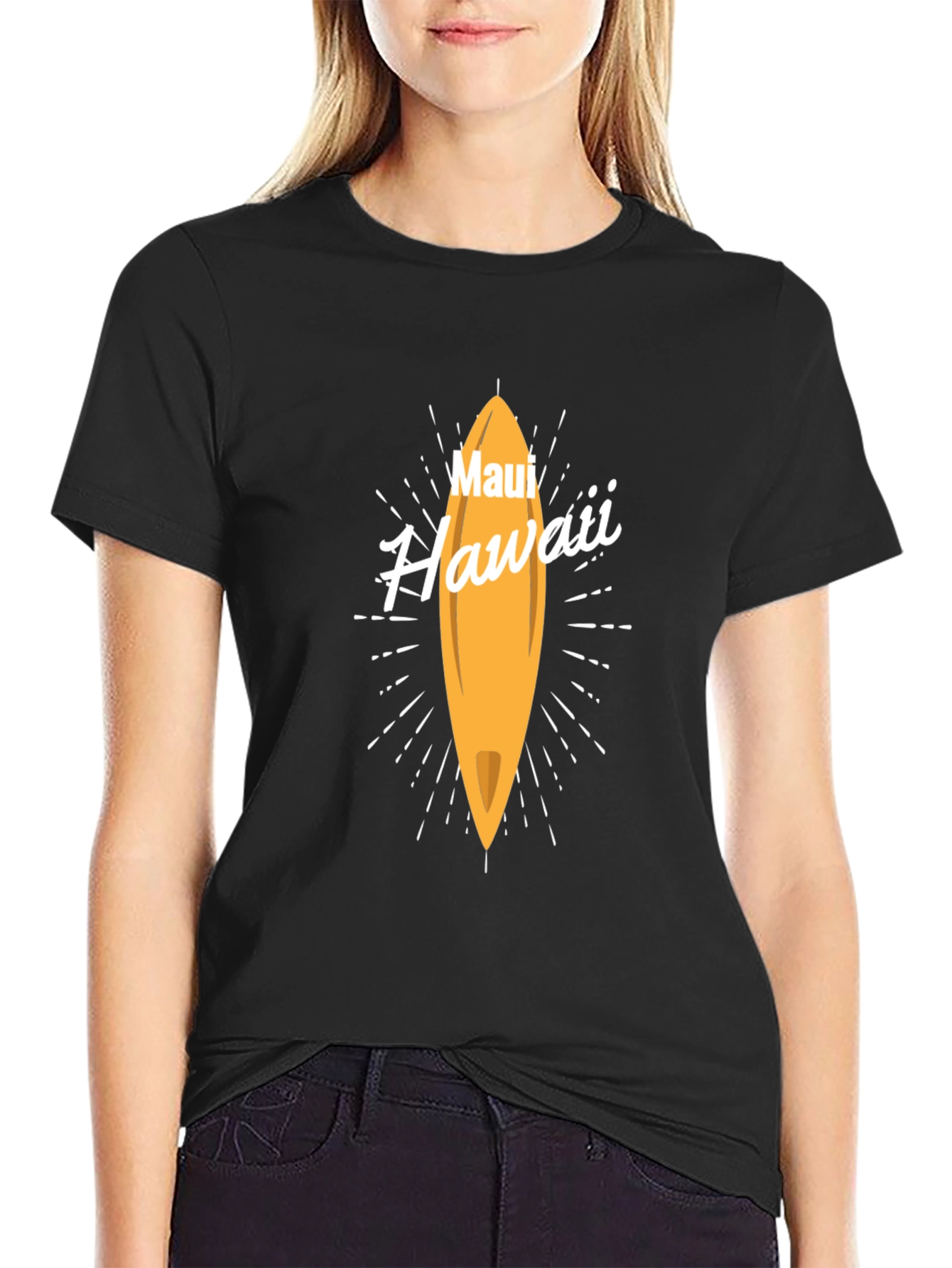 Maui Hawaii Surfboard T-Shirt | Casual Graphic Tee