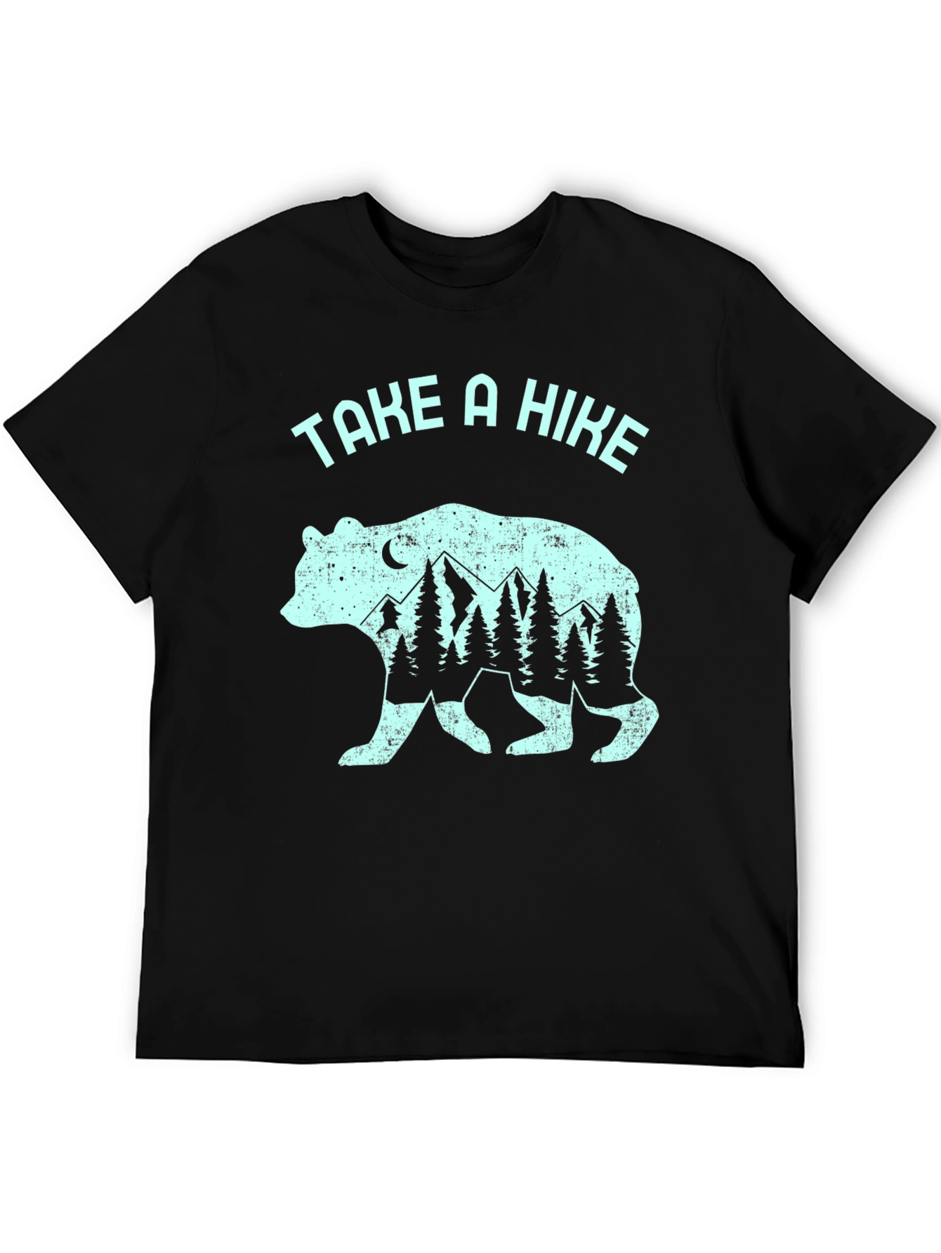 Take a Hike Bear Graphic Tee - Black