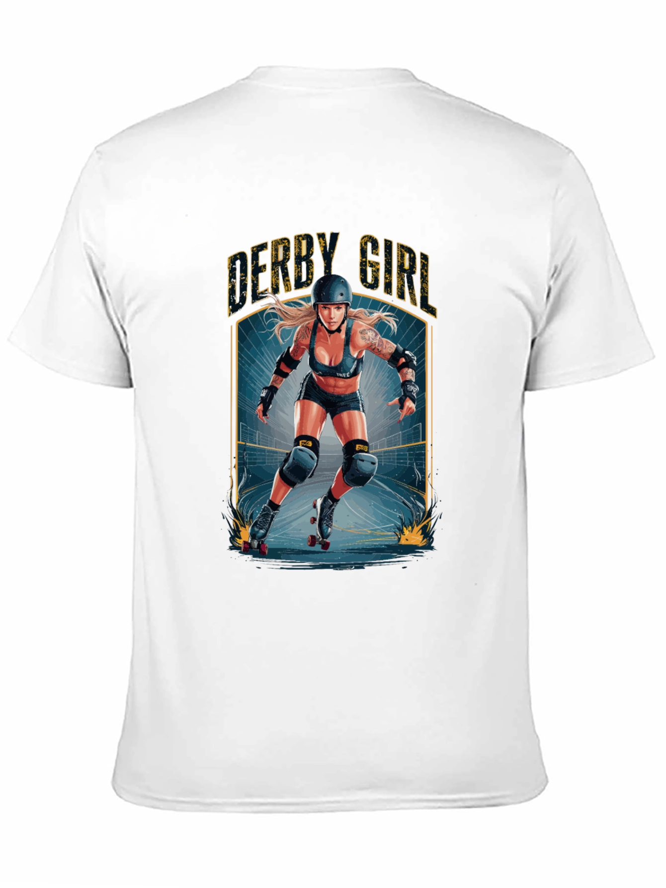 Derby Girl Graphic T-Shirt Roller Skating Tee