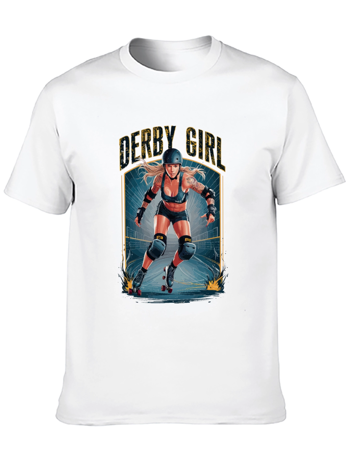 Derby Girl Graphic T-Shirt Roller Skating Tee