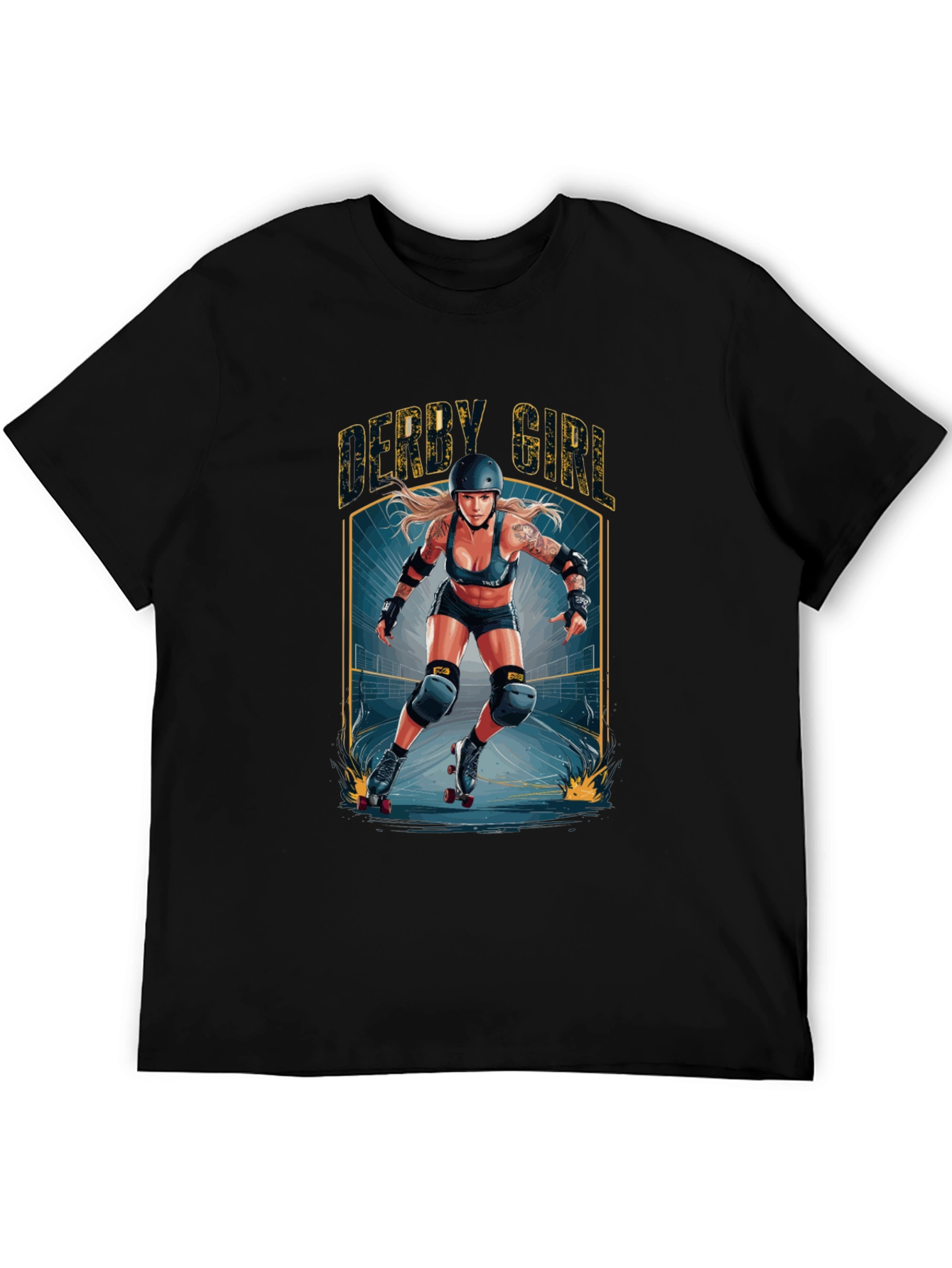 Derby Girl Graphic T-Shirt Roller Skating Tee