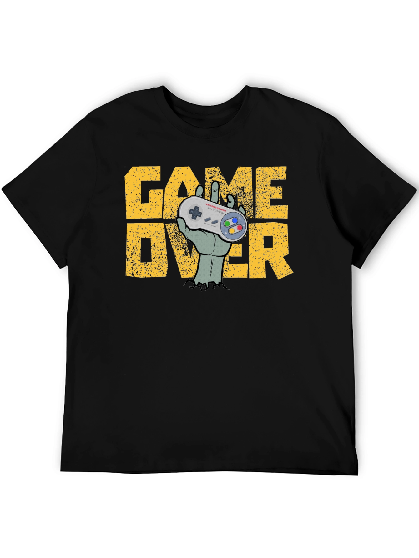 Game Over Zombie Hand Controller T-Shirt