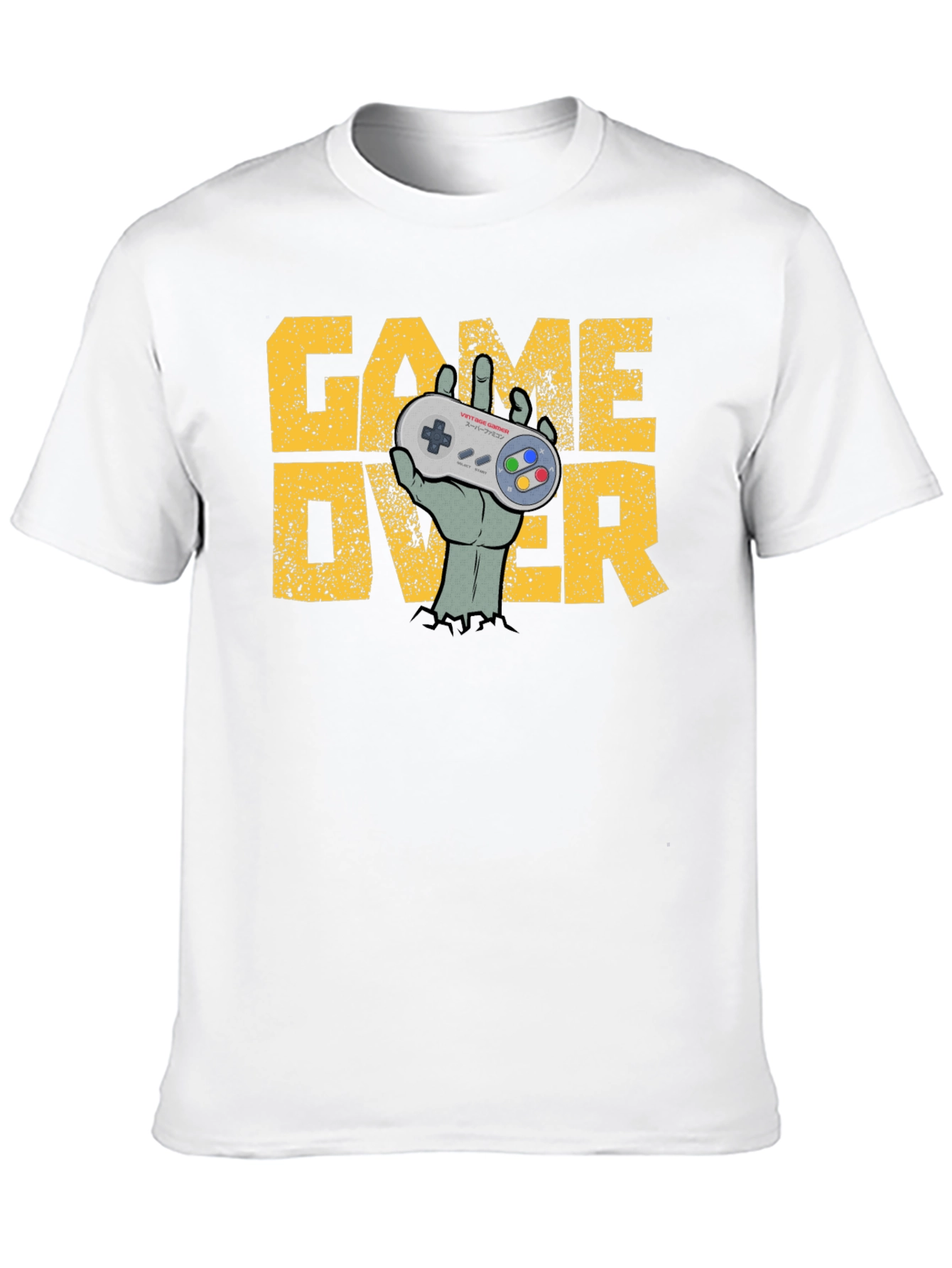Game Over Zombie Hand Controller T-Shirt