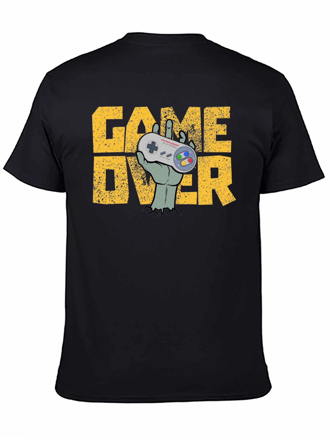 Game Over Zombie Hand Controller T-Shirt