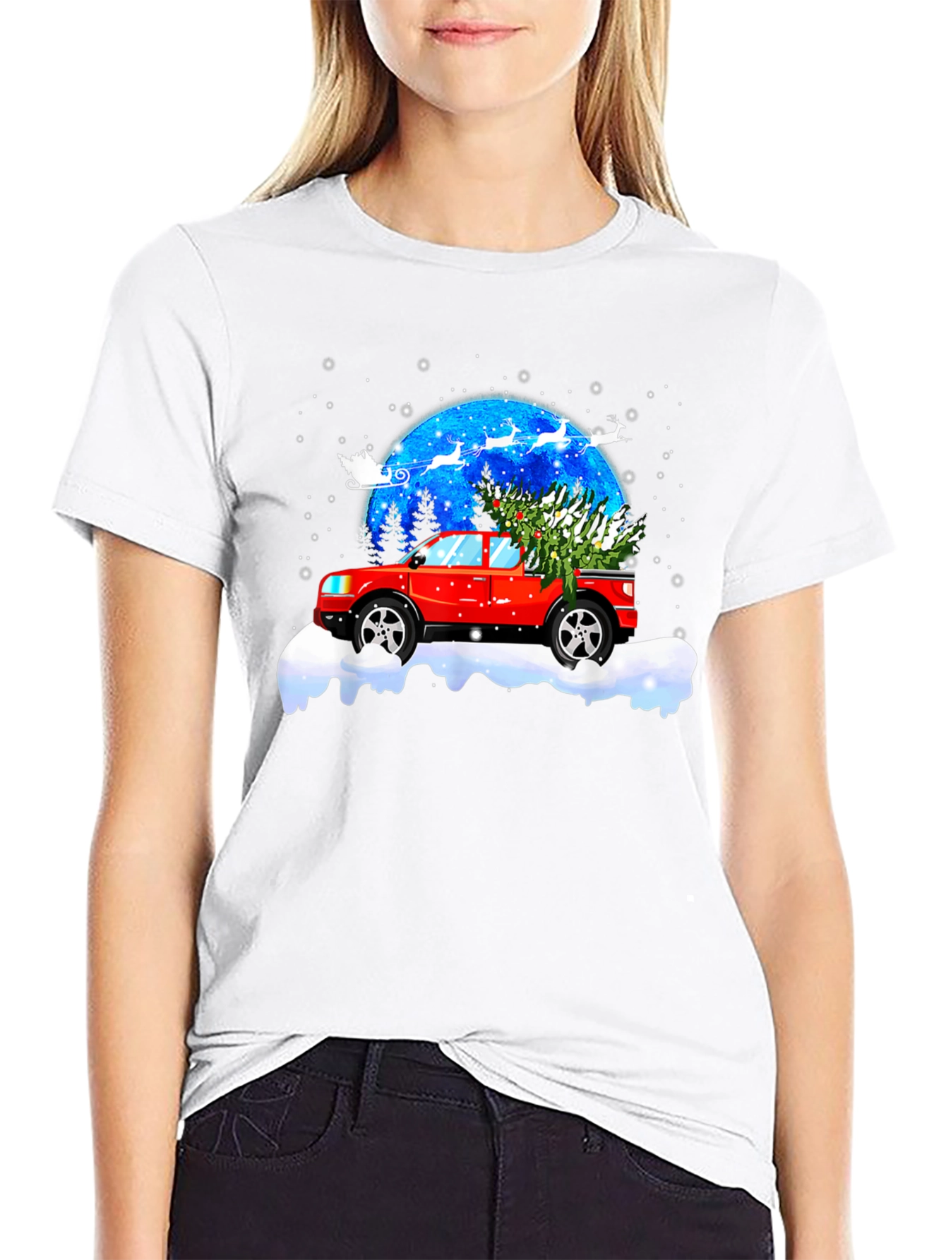 Christmas Truck T-Shirt - Holiday Gift