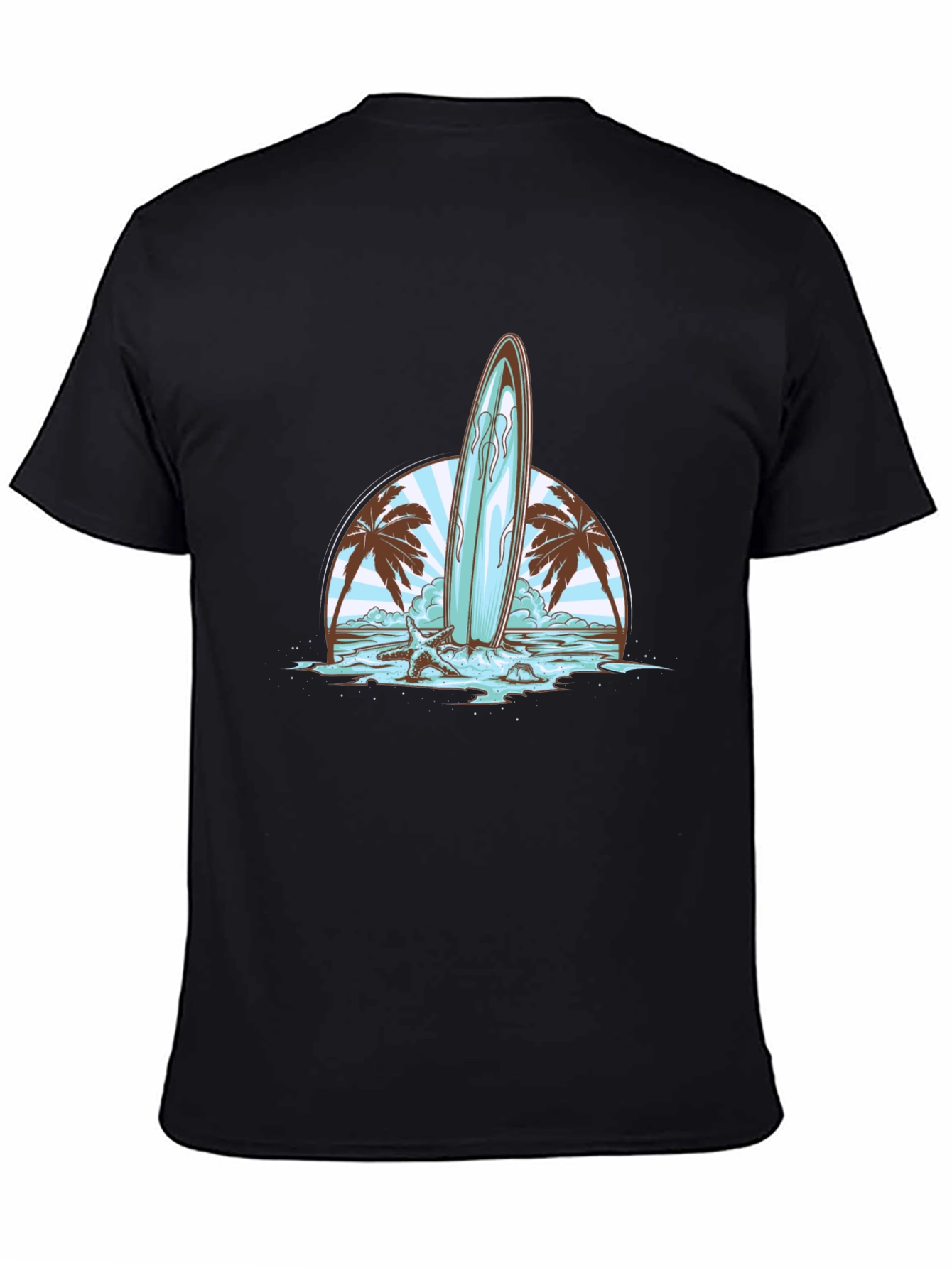Surfboard Beach Graphic Tee