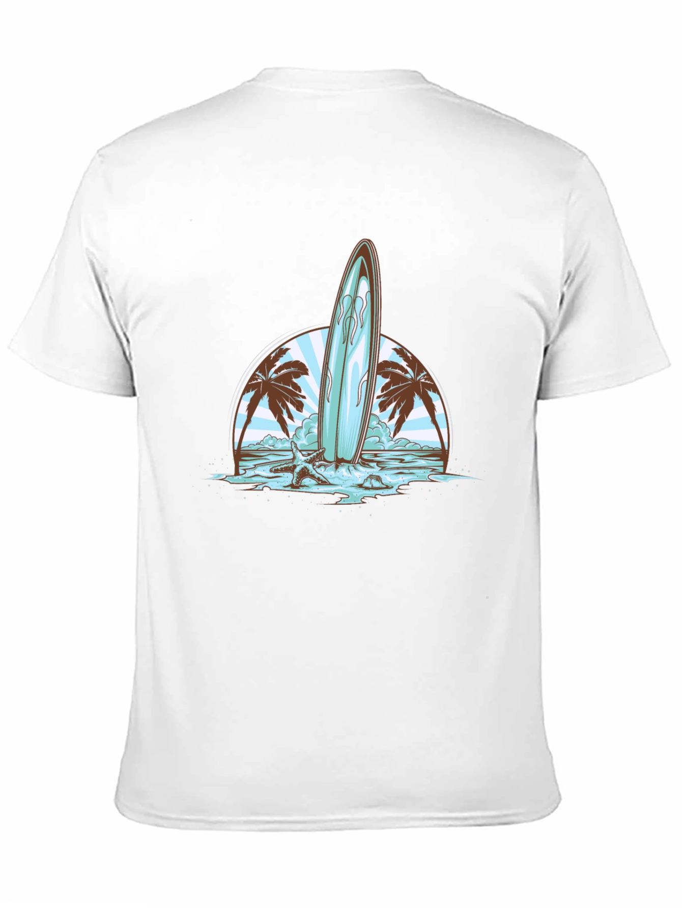 Surfboard Beach Graphic Tee