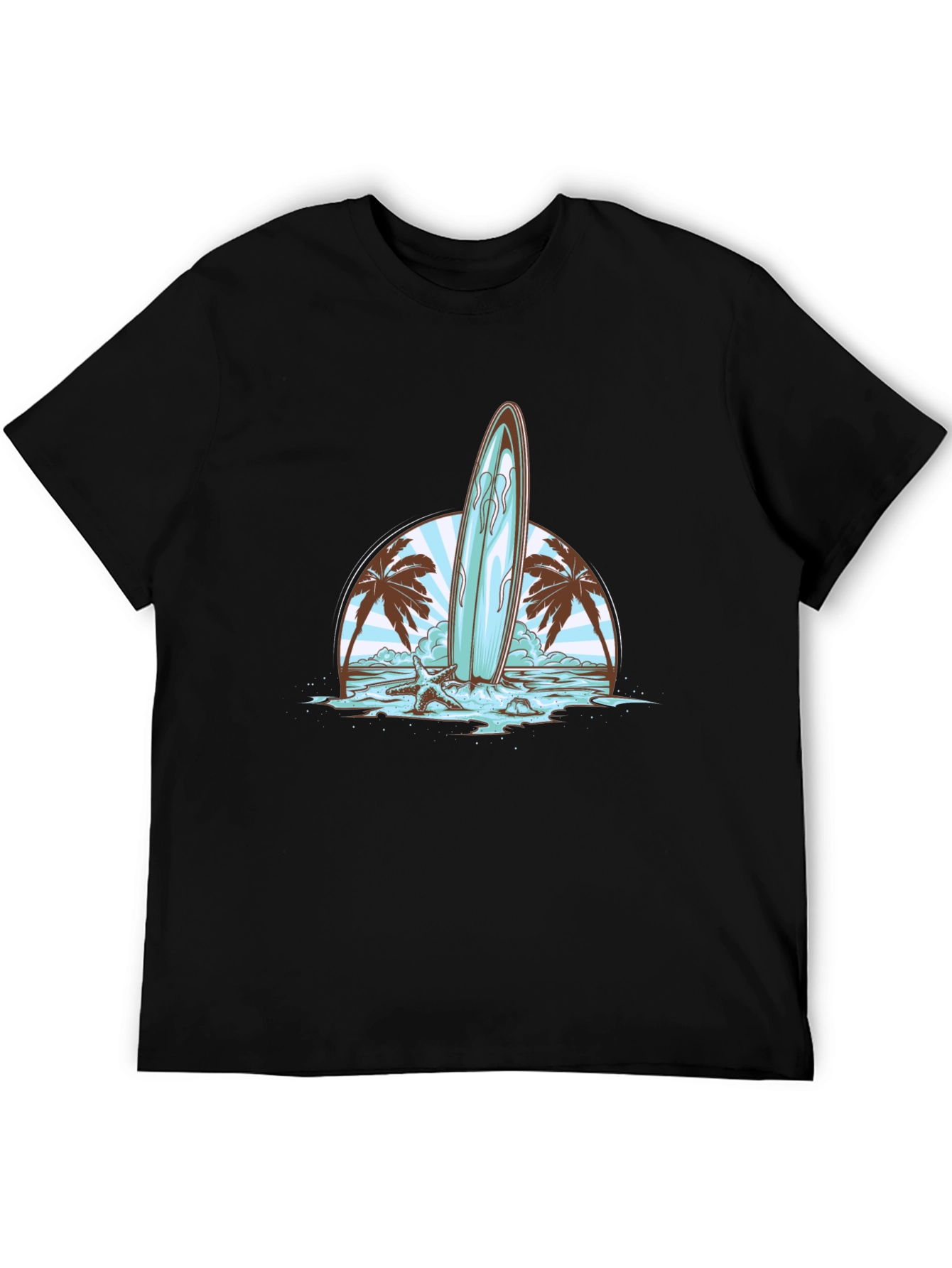 Surfboard Beach Graphic Tee