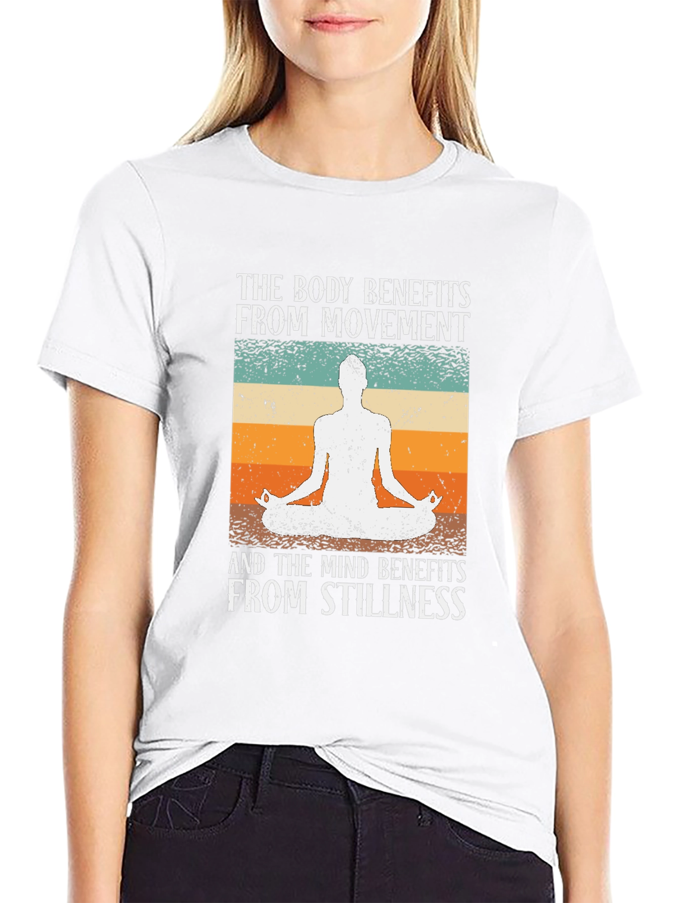 Yoga Lovers T-Shirt - Movement & Stillness Design