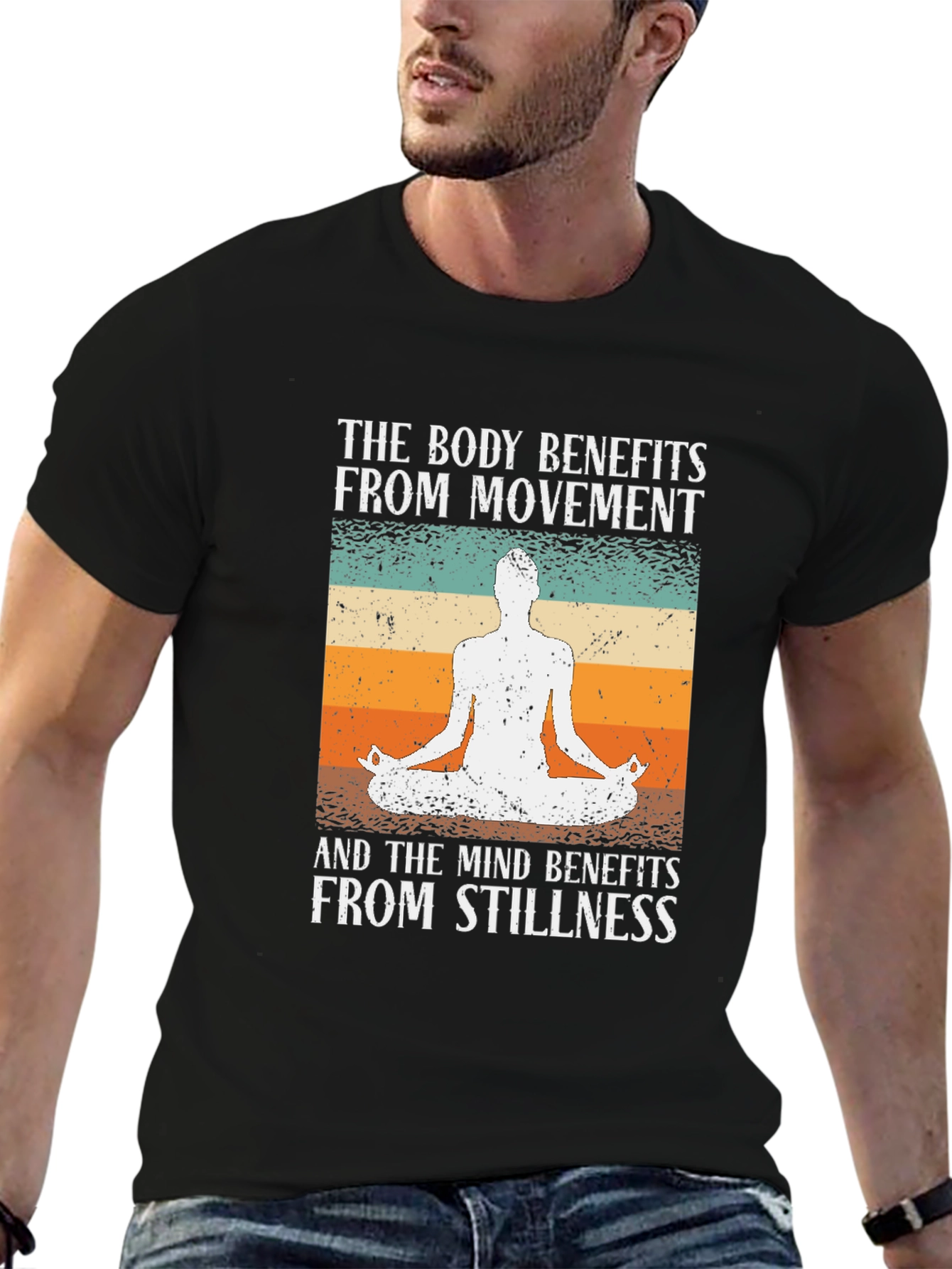 Yoga Lovers T-Shirt - Movement & Stillness Design