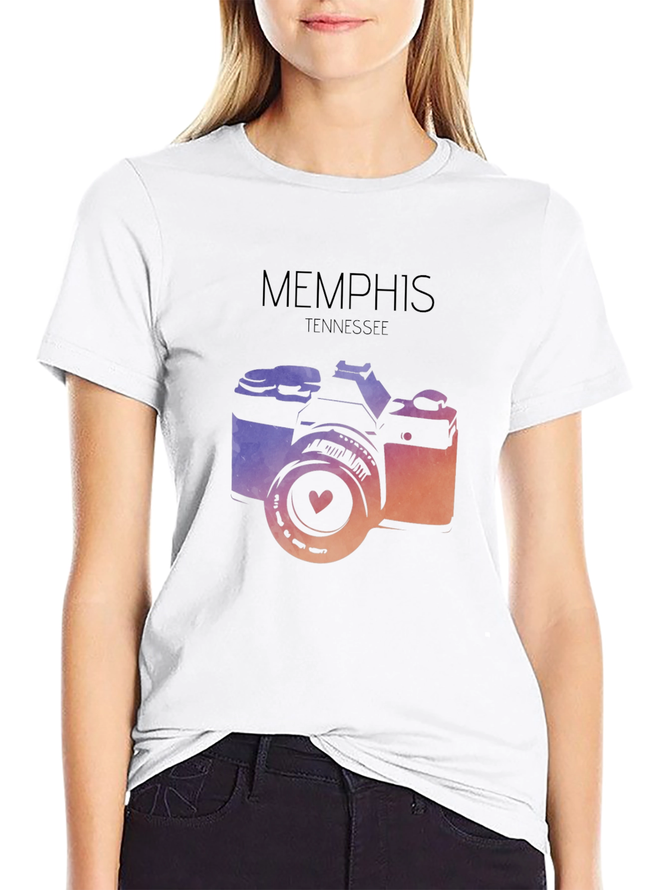 Memphis Tennessee Camera Graphic T-Shirt