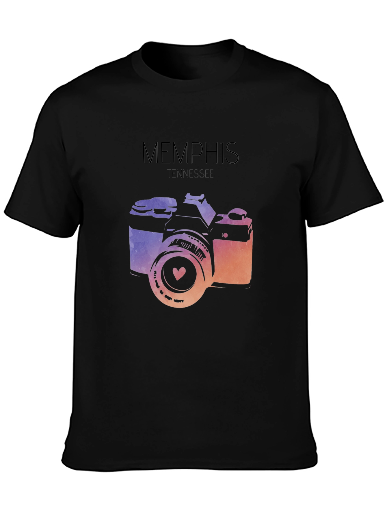 Memphis Tennessee Camera Graphic T-Shirt
