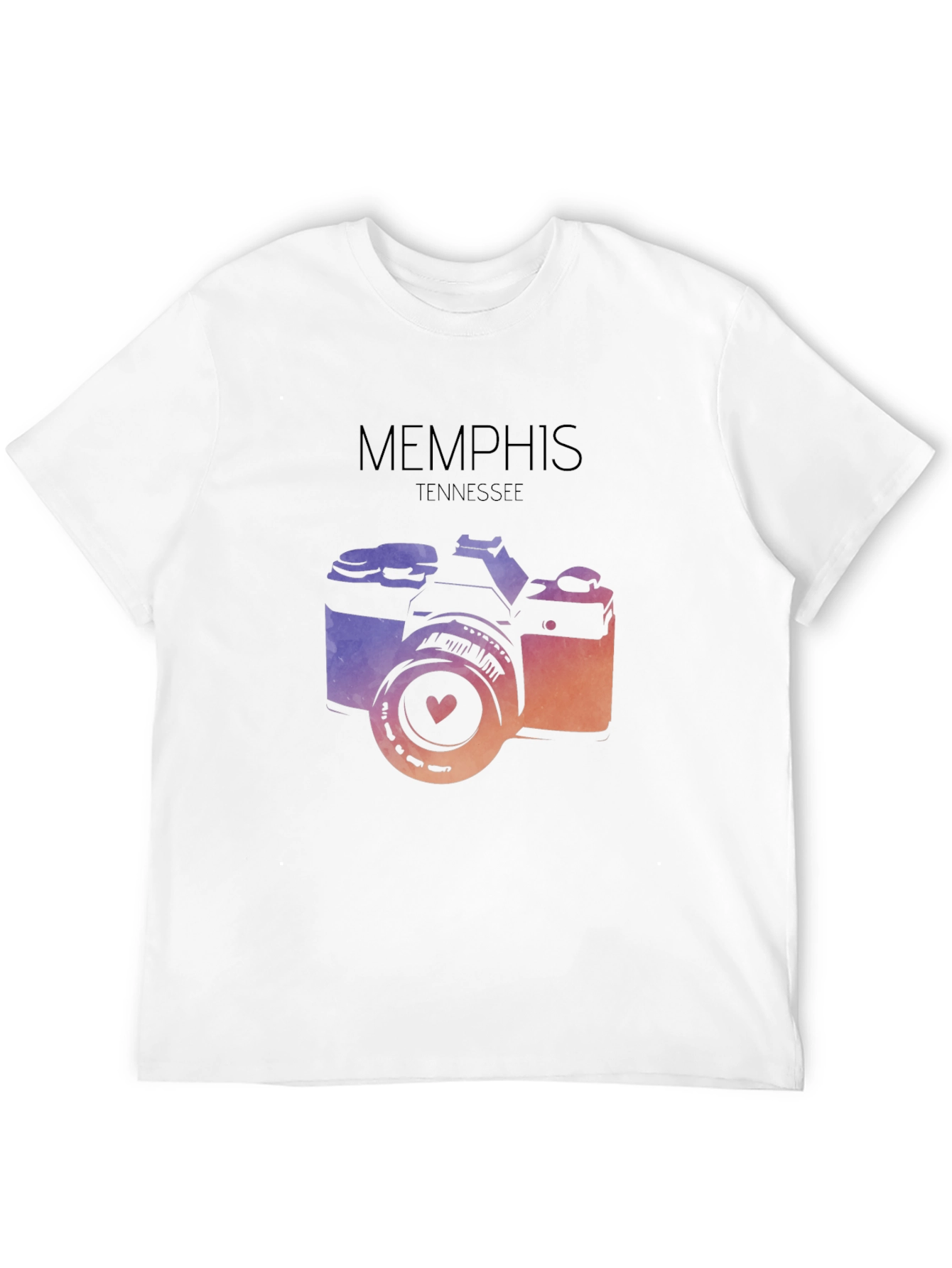 Memphis Tennessee Camera Graphic T-Shirt