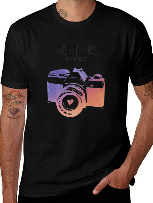 Memphis Tennessee Camera Graphic T-Shirt