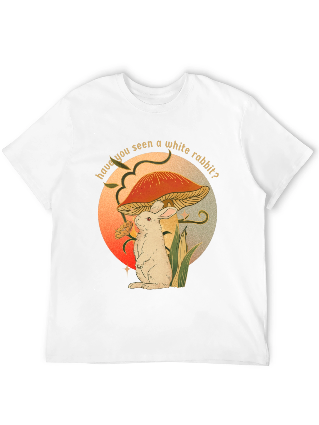 White Rabbit Mushroom T-Shirt