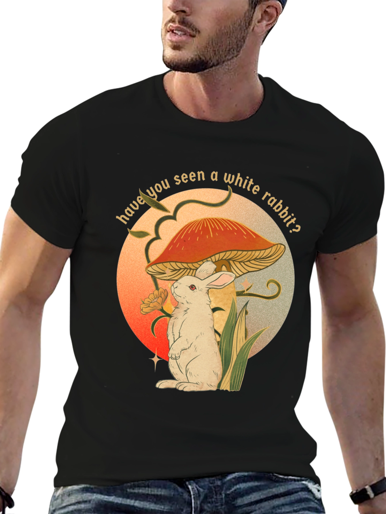 White Rabbit Mushroom T-Shirt