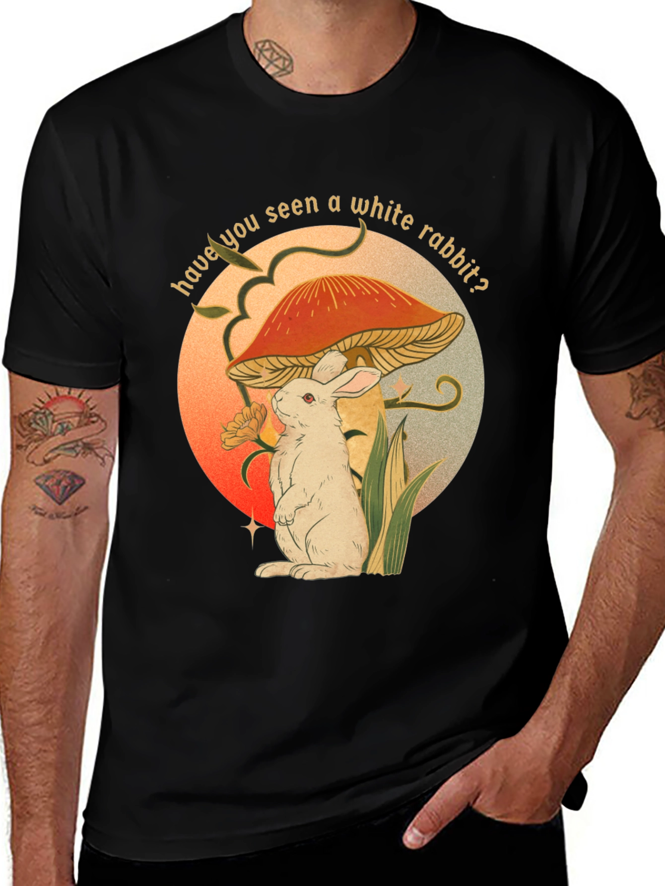 White Rabbit Mushroom T-Shirt