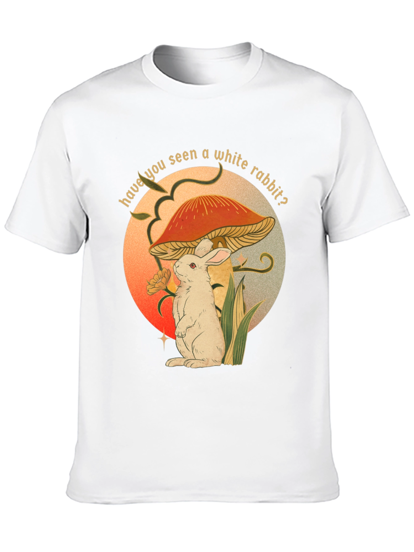 White Rabbit Mushroom T-Shirt