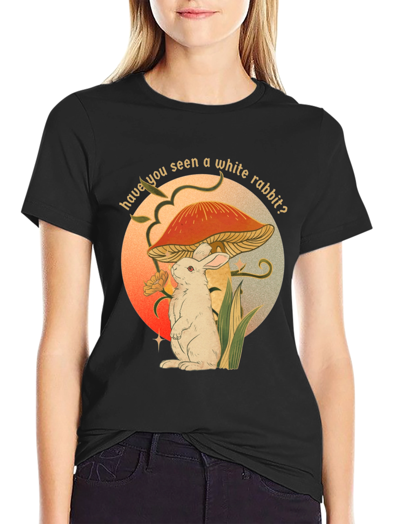 White Rabbit Mushroom T-Shirt