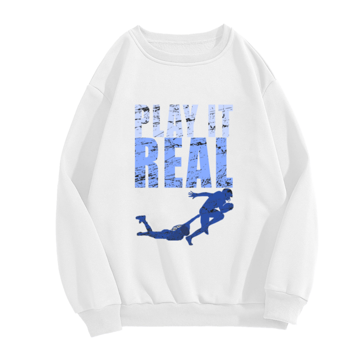 "PLAY IT REAL" Basketball Court Design - Crewneck Sweatshirt | Basketball, Sports, Athletic Gift