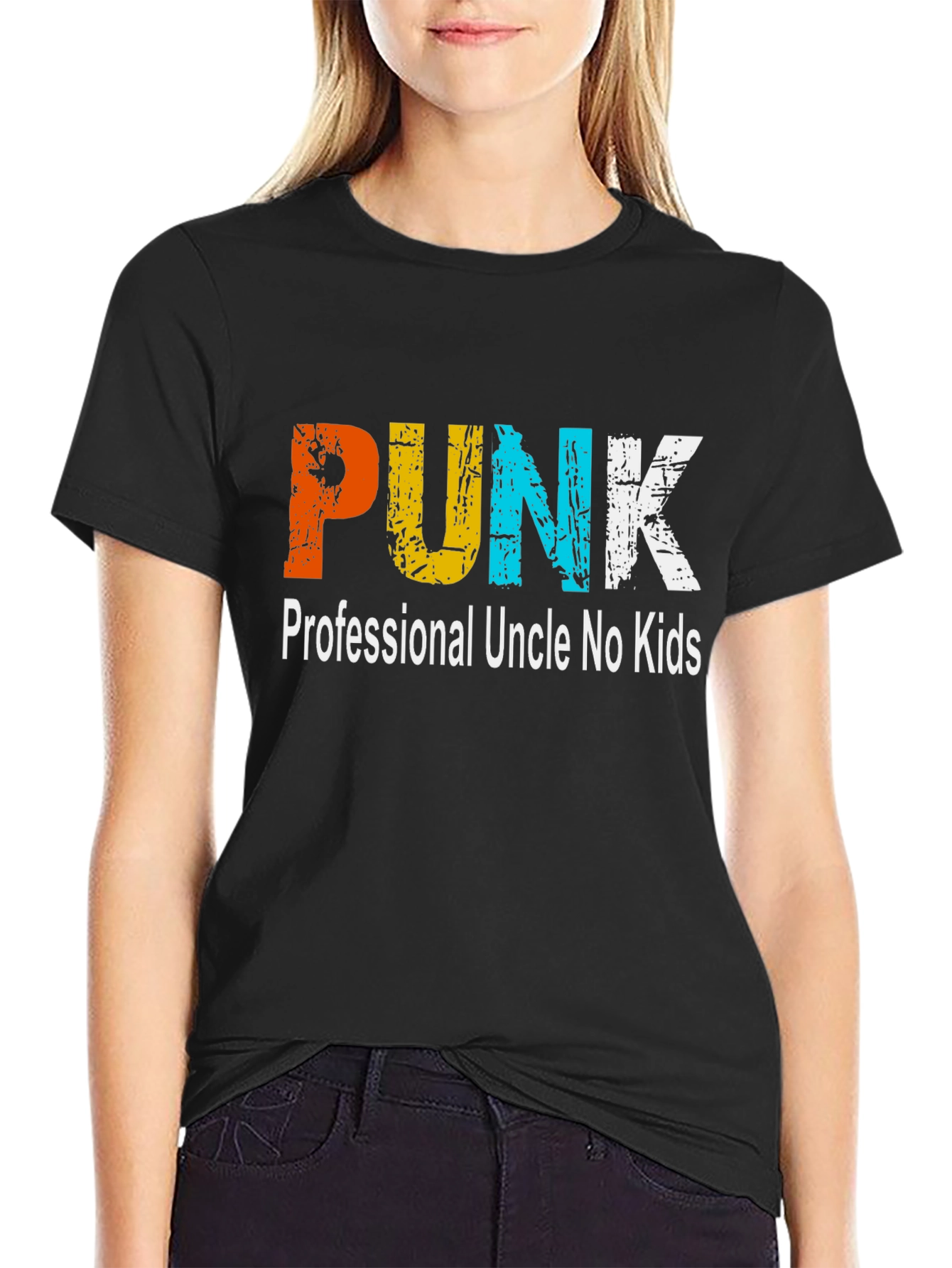 Punk Professional Uncle No Kids Graphic T-Shirt