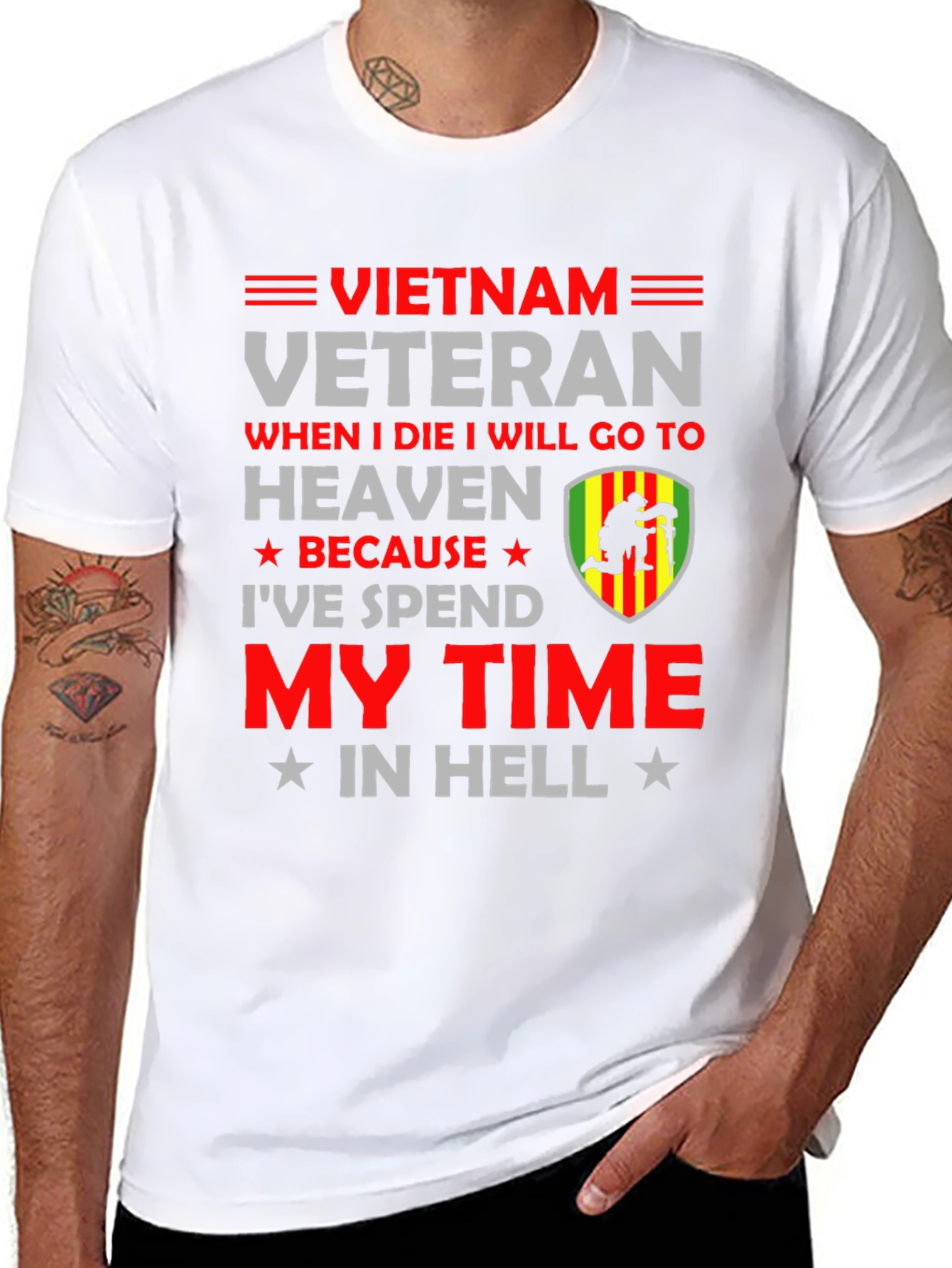 Vietnam Veteran T-Shirt - My Time In Hell