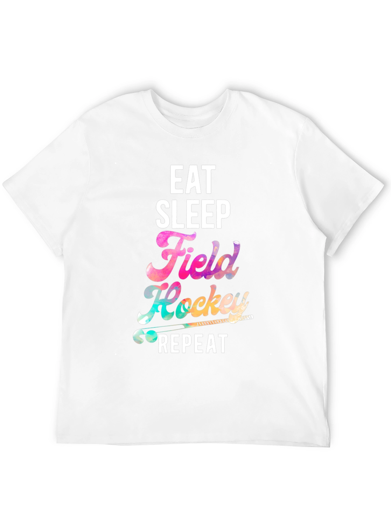 Eat Sleep Field Hockey Repeat Black T-Shirt