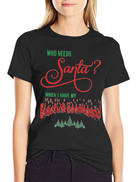 Funny Bluetick Coonhound Christmas T-Shirt