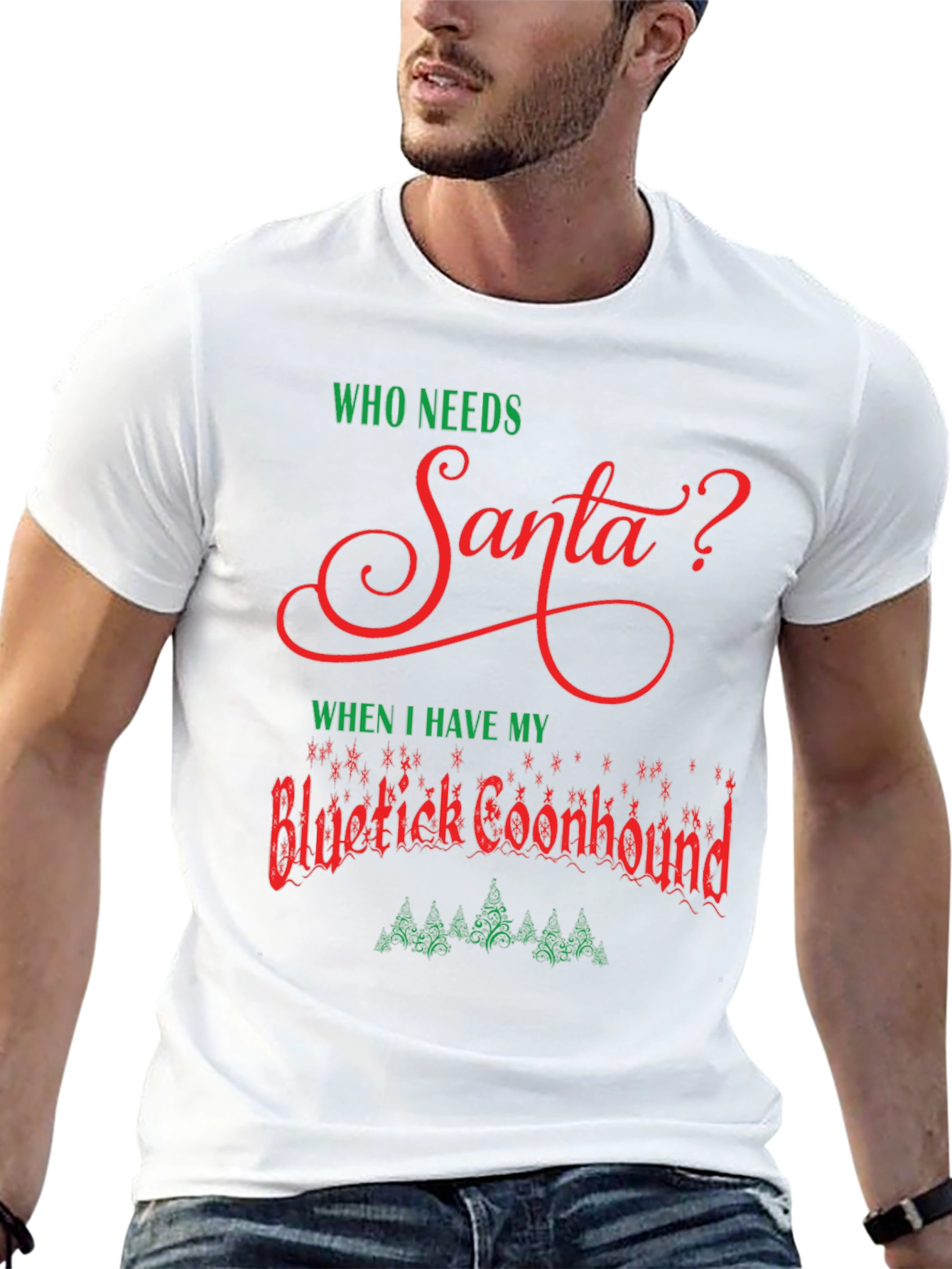 Funny Bluetick Coonhound Christmas T-Shirt