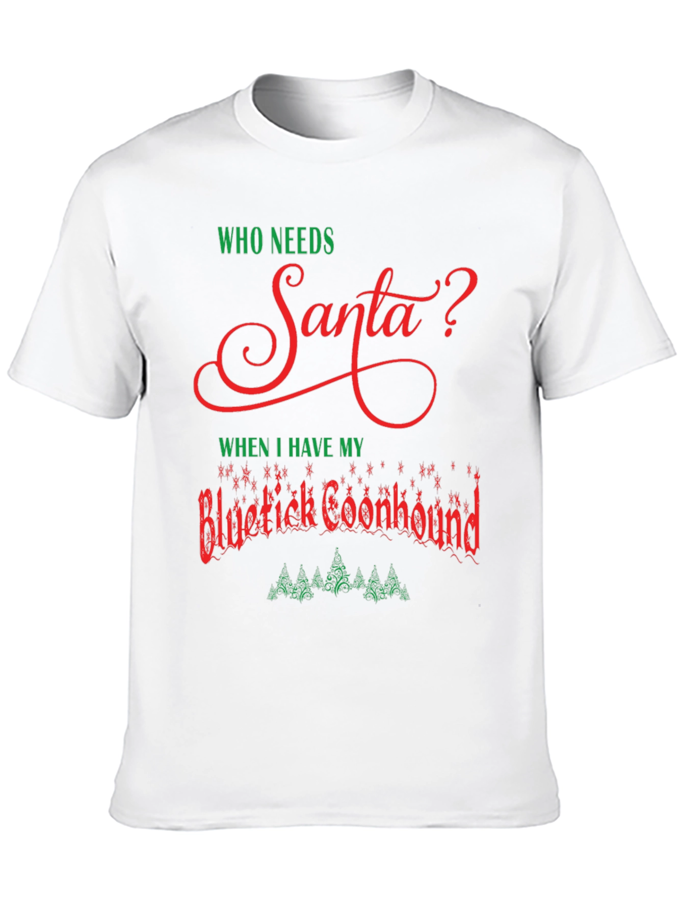 Funny Bluetick Coonhound Christmas T-Shirt
