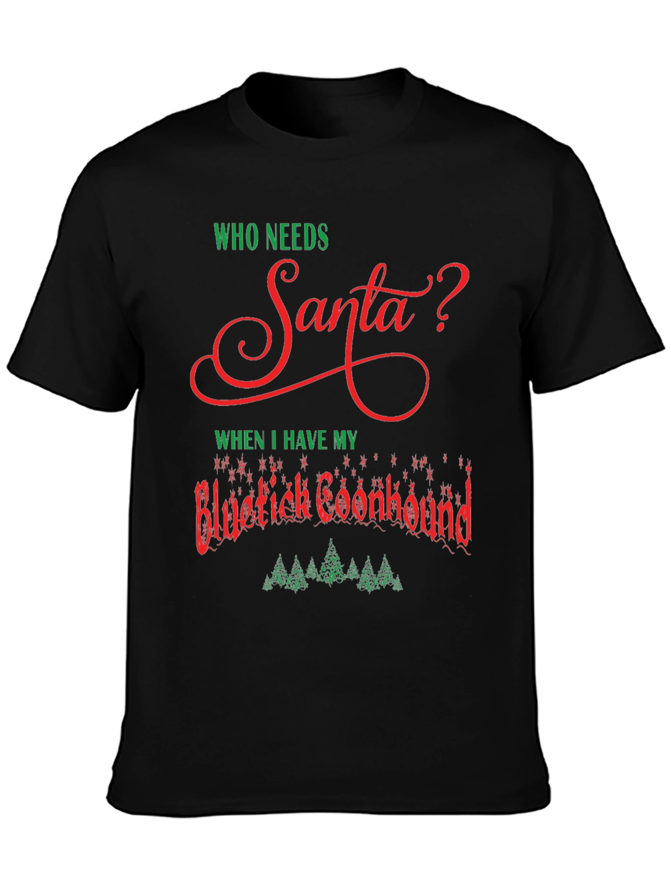 Funny Bluetick Coonhound Christmas T-Shirt