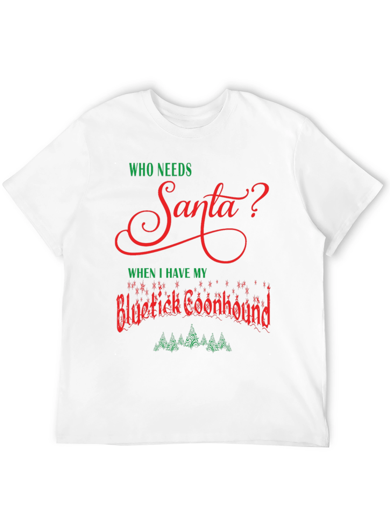 Funny Bluetick Coonhound Christmas T-Shirt